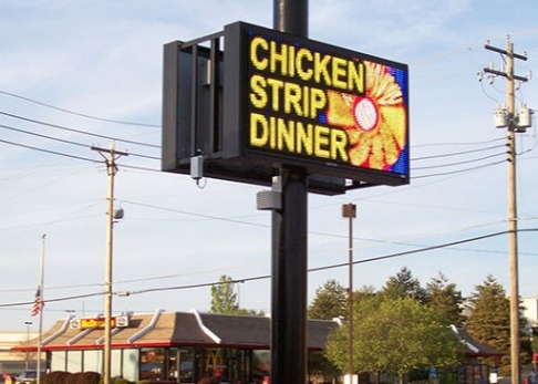 SMD3535 Full Color Outdoor Advertising LED Display IP65 320*160mm 3-5 jaar garantie