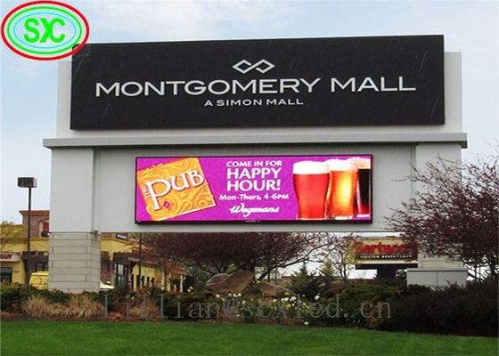 Stadion scherm verhuur / vaste installatie HD Reclame Outdoor Full Color LED Display 960 X 768mm Kas