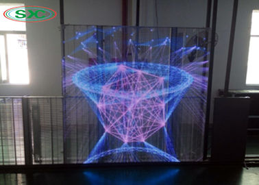 Ultra HD Energiebesparend Hangend Transparent LED Scherm IJzeren Kas IP65 P10