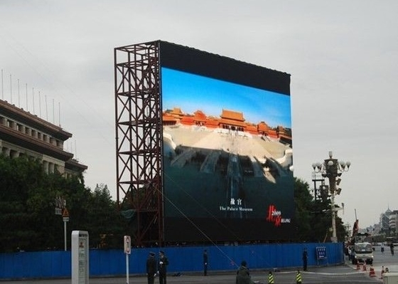 Thin Wifi Outdoor full-color Led Video Panel Sign / Outdoor Advertising Led Display