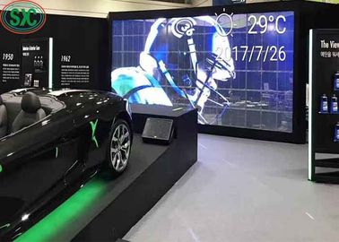 LED-transparante scherm hoge helderheid volkleurige transparante muur 32768 punten/vierkante meter Te huur