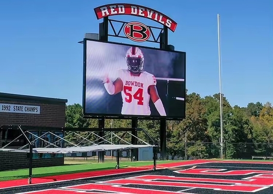 Full Color Verhuur Waterdicht Buitenstadion 5500cd/M2 P10 Stadion LED Display Screen