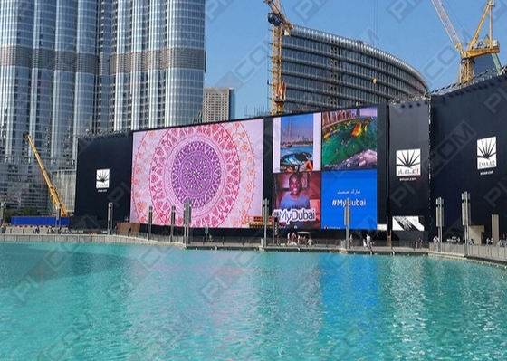 Verhuur van schermen Gegooid aluminium schermen gebogen schermen bruiloftsbarren 250x250mm LED-modules hoge resolutie RGB