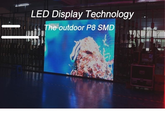 Persoonlijke grootte Weerbestendige LED-paneelscherm met 65410 punten/m2 Puntdichtheid en 1/16 S rijmodus