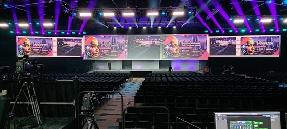 Full Color Outdoor LED Verhuur Scherm,2.5mm Pixel Pitch Transparent Video Display