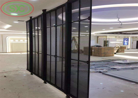 Indoor P3.9-7.8 Full Color Transparent Led Display Screen Smd Curved Led Video Wall Glass Led Screen Voor vitrine