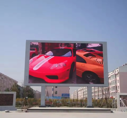 SMD3535 de hoogtehelderheid leidde reclame het scherm die Volledige vast Kleuren Openlucht adverteren LEIDEN van P10 P8 P6 P5 Aanplakbord installeert