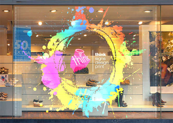 Indoor P3.9-7.8 Full Color Transparent Led Display Screen Smd Curved Led Video Wall Glass Led Screen Voor vitrine