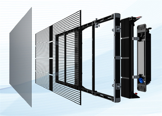 AC100-240V 60Hz Input Transparent LED Display Screen voor indoor reclame video display functie 3-5 jaar garantie
