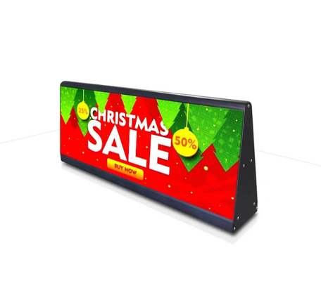 256 mm x 128 mm Kasgrootte P4 Full Color Cab Car Screen met waterdicht ontwerp en 3