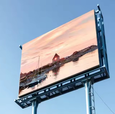 Front End Onderhoud Full Color LED Digital Signage Signage 10mm Pixel Pitch Iron Cabinet