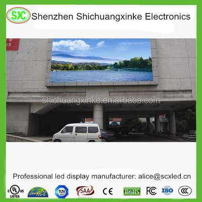 Video-displayfunctie Buiten LED-wand in volle kleur met een lange levensduur van 000 uur