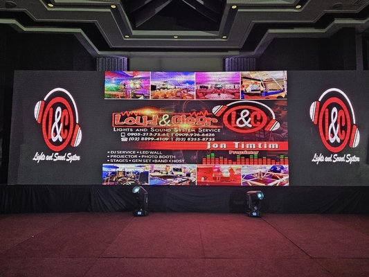 640000punten/m2 Dichtheid fijne toonhoogte Led Display met full color tube chip en gegoten aluminium kastmateriaal
