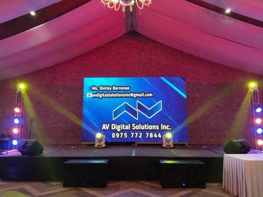 768 x 768 mm Full Color RGB Indoor LED Panel met Module Grootte 192 mm x 192 mm Reclame Behuizing