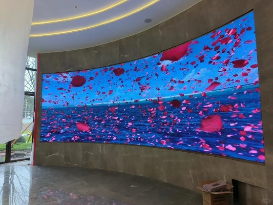 Hoge helderheid HD Verhuur zachte module P2.5 P3 P4 P5 Indoor Fixed LED Flexible Cylindrical Video Wall