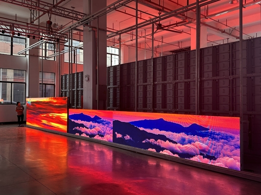 Buitenverhuur LED-informatie-scherm met RGB-resolutie P6 voor promotie