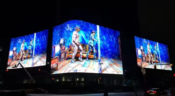 Vaste P6 Outdoor Full Color LED Display IJzeren kast 3 jaar garantie