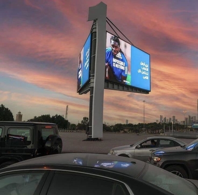 Hangend scherm SMD3535 Full Color Outdoor Advertising LED Display Screen IP65 320*160mm 3-5 jaar garantie