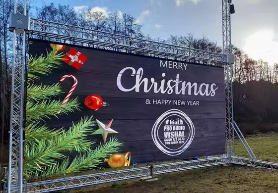 Full color High Definition Outdoor LED Video Wall met naadloze display technologie geschikt voor reclame en evenementen