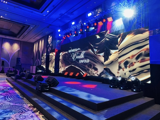 SMD2121 Indoor Curved Screen Full Color Steel 960 X 960mm Box RGB LED Rented Screen