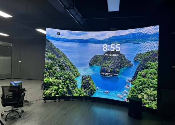 Verhuur LED billboards Indoor Scherm Helderheid 800cd Video Levendig Epistar 4mm Pixel Pitch