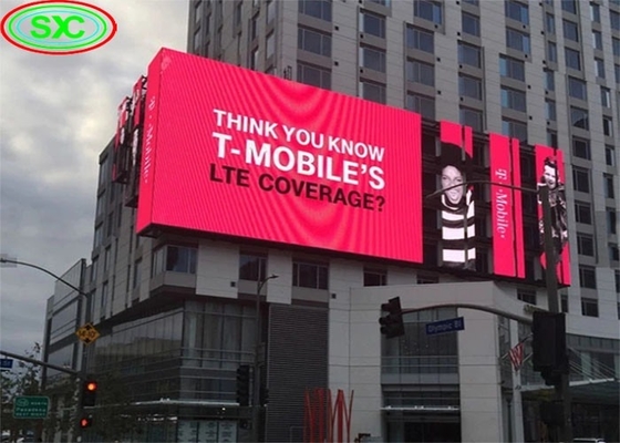 Verhuur P8 HD Outdoor Advertising Screen LED Display 32*16 resolutie