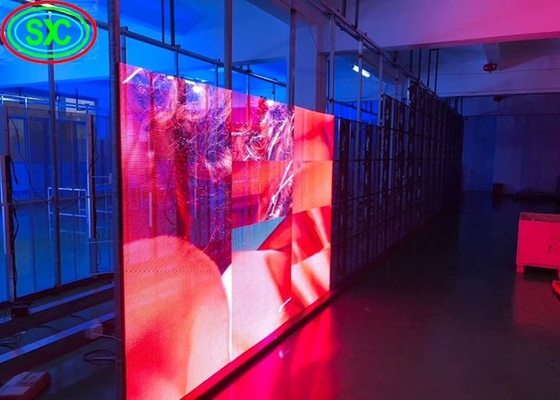 Waterdicht volkleurig doorzichtig LED-scherm HD P6 Glaswand advertentiescherm