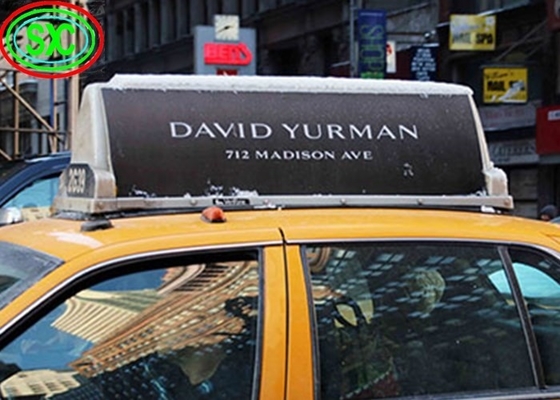 Fabriek Groothandel Auto Achterglas Transparante Led Screen Display Volkleurig Taxi Digitaal Signage Auto Transparante LED Display