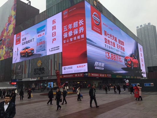 5V/40A Switch Power Loading Outdoor Full-color LED Display met dichtheid 250000dots/sqm Dot Density