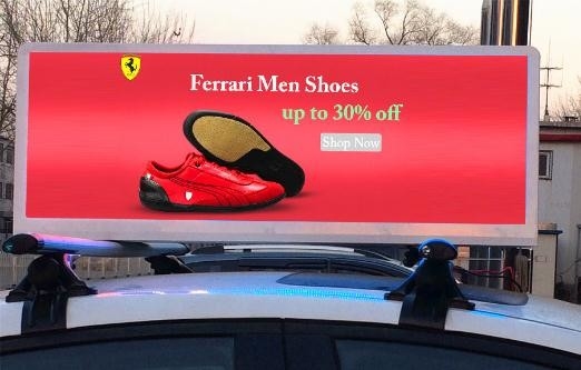 P3 Outdoor Taxi Top LED Screen Car Roof LED Display voor reclame Digitale signage en displays