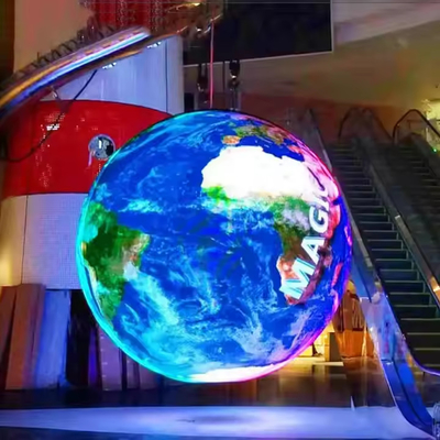 Buiten 360 graden cilinder LED display kolom curve scherm reclamebord