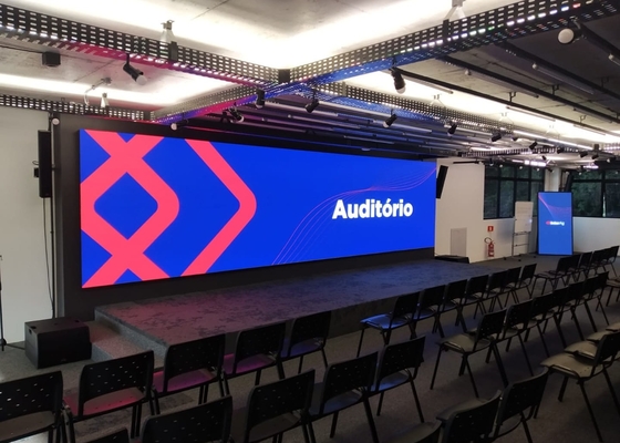 Gegooid aluminium scherm Vaste installatie/verhuur Aanpasbaar P2.5 Kleine toonhoogte Indoor Full-Color Led Display