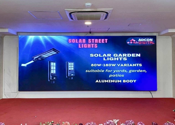 COB P1.25 Pitch Ultra High Definition Lease LED Display Indoor NOVA System HD 1R1G1B