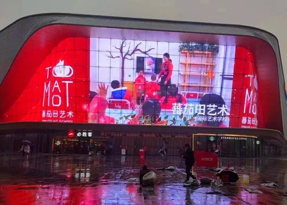 Huur scherm verwijderbaar HD glas kristal chip P5 doorzichtig LED-display