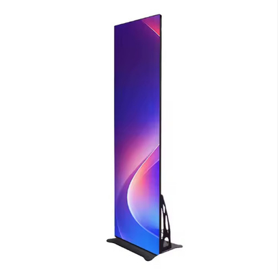 Draagbare Led Video Wand P1.25 P1.5 P1.86 P2 P2.5 Met Wielen Poster Reclame LED Indoor Led Poster Scherm Led Digitaal Display