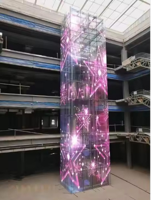 Fabrieksprijs Zelfklevend Reclame Ultra dun P3.75 P5 P6 P8 P10 Display Voor Glas Venster Wand Doorzichtig Chip Led Screen