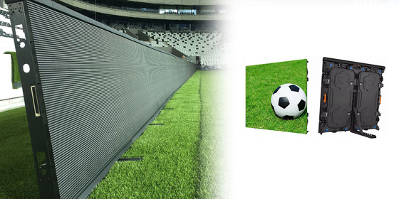 Hoge helderheid≥6500cd/m2 Stadium LED-display met koudgewalst staal en SMD3535-pixelpakket