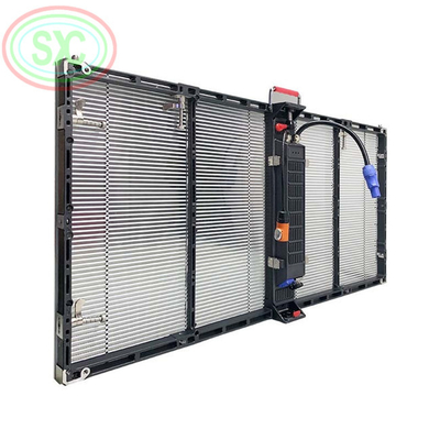 Aanpasbare transparante LED-videomuur met SMD2121 LED-type en 0,2 kg/PC modulegewicht