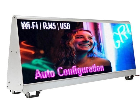 5 mm Pitch Size Car LED Sign Display met 96*32 Cm Grootte en DC 5V Spanning