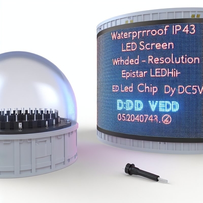Waterdicht IP43 Sphere LED scherm met resolutie Epistar Led Chip DC5V