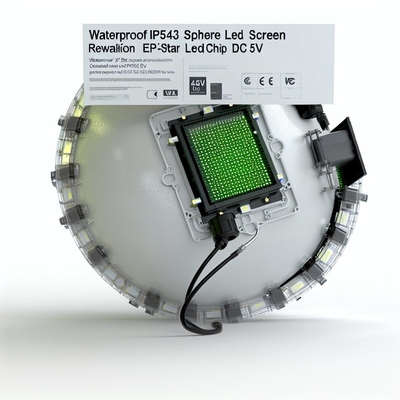Waterdicht IP43 Sphere LED scherm met resolutie Epistar Led Chip DC5V