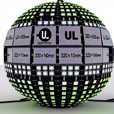 UL-gecertificeerd front-service Sphere LED-scherm met 320*160mm modulegrootte en UL-certificering