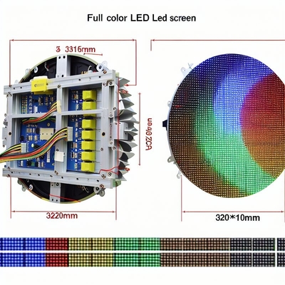 DC5V Spanningssfeer LED-scherm met 320*160mm modulegrootte en Epistar Led Chip
