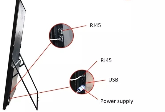 Aluminium Kast LED Poster Display met P2.5mm Pixel Pitch en 320x160mm Module Grootte
