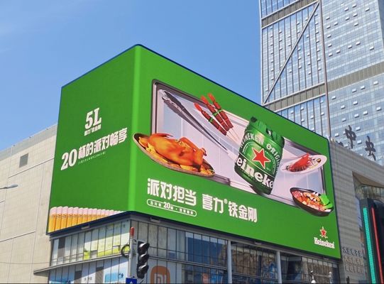 Gepersonaliseerd schermgrootte en 5500 helderheid Buiten Full-color LED-scherm voor buiten video reclame