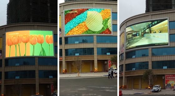 Waterdicht IP65 Outdoor Full Color LED Display met puntdichtheid van 250000 punten/m2 en modulegrootte 250*250mm