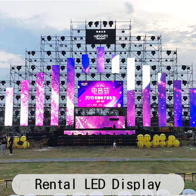 Magazijnvoorraad Huur LED-scherm met gegoten aluminium behuizing en 0,25 kg module gewicht