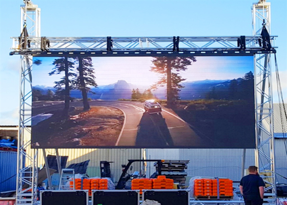 Hoog helderheids HD-videofunctie P3.91 LED-scherm voor achtergrondverhuur