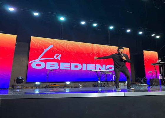 Gemakkelijk te monteren en te verwijderen binnen P3.91 LED-display 500*500mm