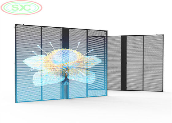 Goede prijs Transparant RGB LED-display dat slank design en hoge helderheid combineert voor effectieve reclame op moderne glazen architectuur online